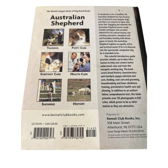 Kennel Club Australian Shepherd Guide To Owning Caring For Your Dog HB Book - Picture 2 of 4